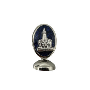 IMÁN FÁTIMA C/ESMALTE AZUL 5 cm