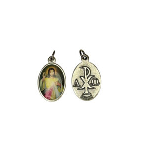 50 / MEDALLA JESÚS MISERICORDIOSO PLATA 20 mm