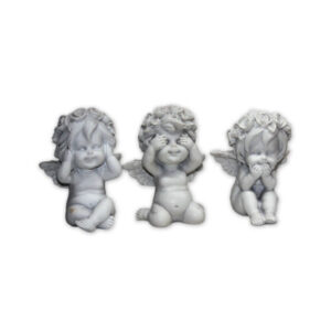 ÁNGEL BLANCO (3) SENTIDOS 7.5 cm (caja 3/96)