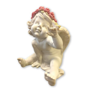 6/ÁNGEL SENTADO CON MARIPOSA 21x16 cm