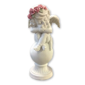 1/ÁNGEL SENTADO EN LA BOLA 42x23 cm