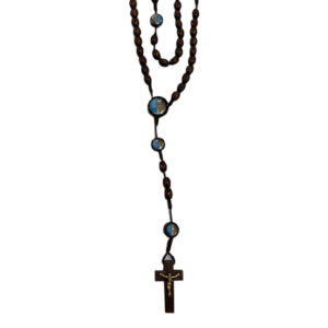 ROSARIO MADERA FÁTIMA CON CARTEL 8mm/45cm