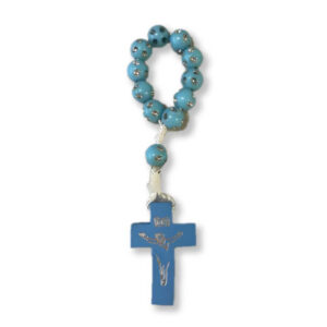 DECENARIO AZUL CON BRILLANTES 7mm/10cm