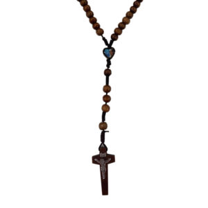 ROSARIO MADERA MARRÓN OSCURO 8mm/34cm