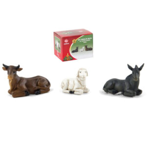 CONJUNTO ANIMALES PESEBRE 3 PZAS. 6,5CM