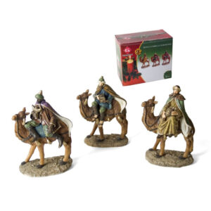 CONJUNTO 3 REYES MAGOS 13X19,5X8CM