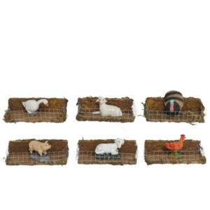 CORRAL CON ANIMALES 9x5x5cm