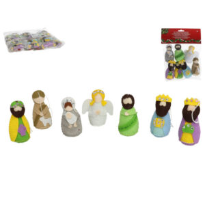 PESEBRE TELA CON 7PZS 8CM