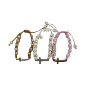PACK 12 PULSERA CORDÓN PERLAS