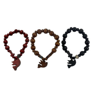 PACK 12 PULSERA DENARIO MADERA SURTIDA