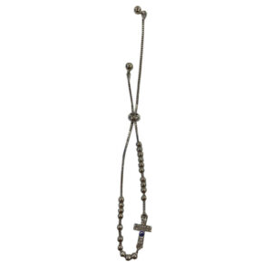 PULSERA CON CRUZ PLATEADA