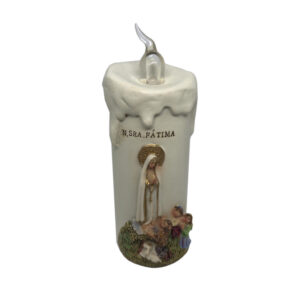VELA DEC. FÁTIMA C/LUZ 12 cm (CJ.72)