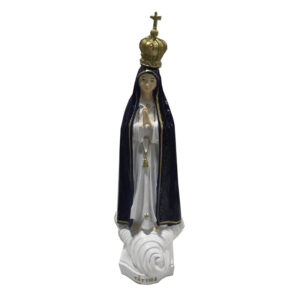 NUESTRA SEÑORA DE FÁTIMA CON MANTO AZUL 27.5 CM (CAJA 12)