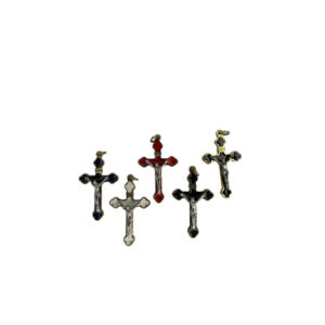MEDALLA CRUZ ORO 4CM COLORES SURTIDOS