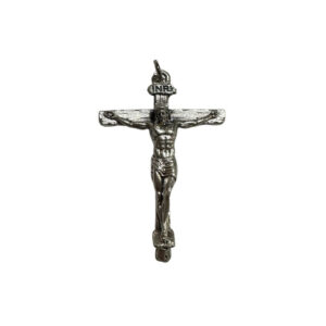 MEDALLA CRUCIFIJO METAL PLATEADO