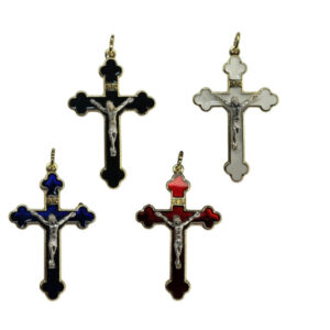 CRUCIFIJO DORADO COLORES SURTIDOS