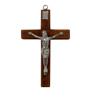 CRUCIFIJO MADERA MARRÓN MEDIO 12.5CM