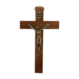 MINI CRUCIFIJO MADERA SIN PIE 11CM