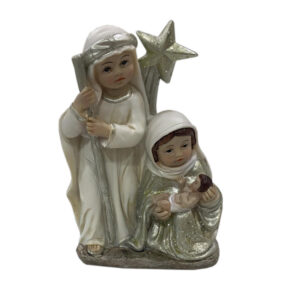 PESEBRE PLATA BLANCO 10x7CM (CAJA 72)