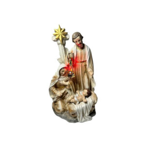 PESEBRE CON LINTERNA BEIGE 29CM (CAJA 6)