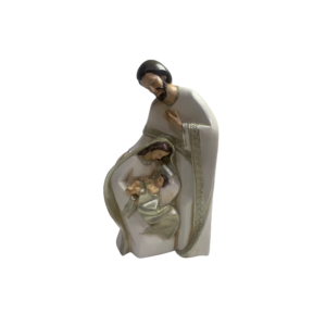 PESEBRE BLANCO Y DORADO 26X16X8.5CM (CAJA 12)