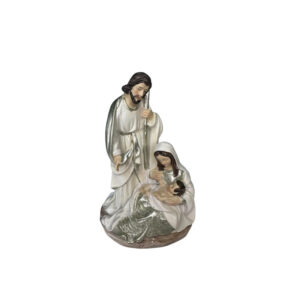 PESEBRE BLANCO PLATA 15CM (CAJA 36)