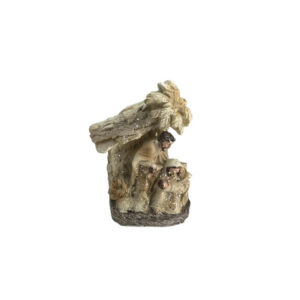 MINI PESEBRE CON CABAÑA 8CM